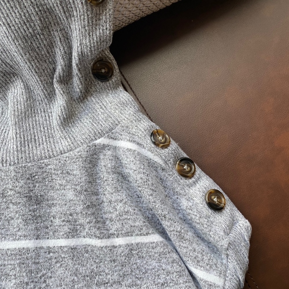 Grey Cowl Sweater